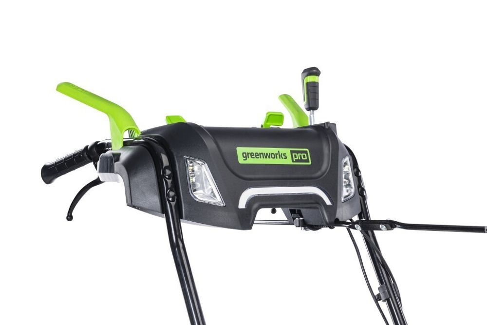 Снегоуборщик Greenworks GD82ST56, 82v, 61 см, в комплекте 3 шт. АКБ 5 А·ч и двойное ЗУ (самоходный ,аккумуляторный) 2602807U3B