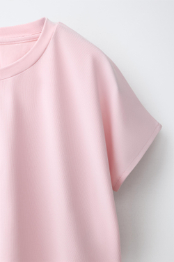 ZARA СПОРТИВНАЯ ФУТБОЛКА СВОБОДНОГО КРОЯ, РОЗОВЫЙ