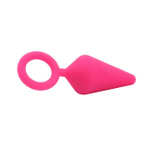 Анальная пробка с кольцом Candy Plug S-Pink (Цвет: розовый)