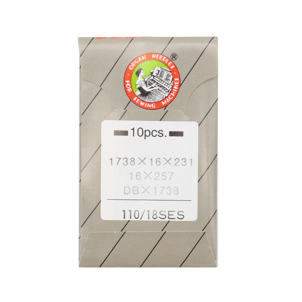 Иглы для промышленных швейных машин DBx1, №110 SES, Organ
