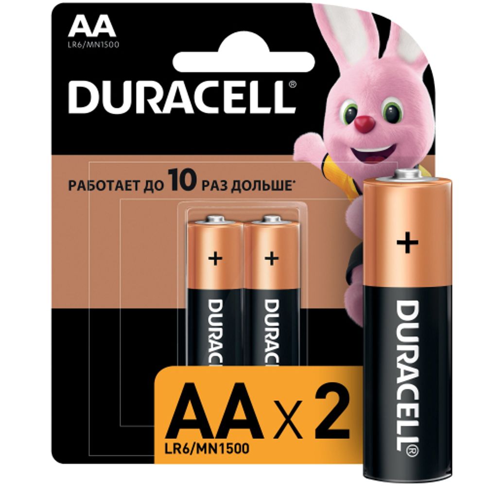Батарейки Duracell 5006607 LR6-2BL BASIC NEW | Батарейки Щелочные (Алкалиновые)