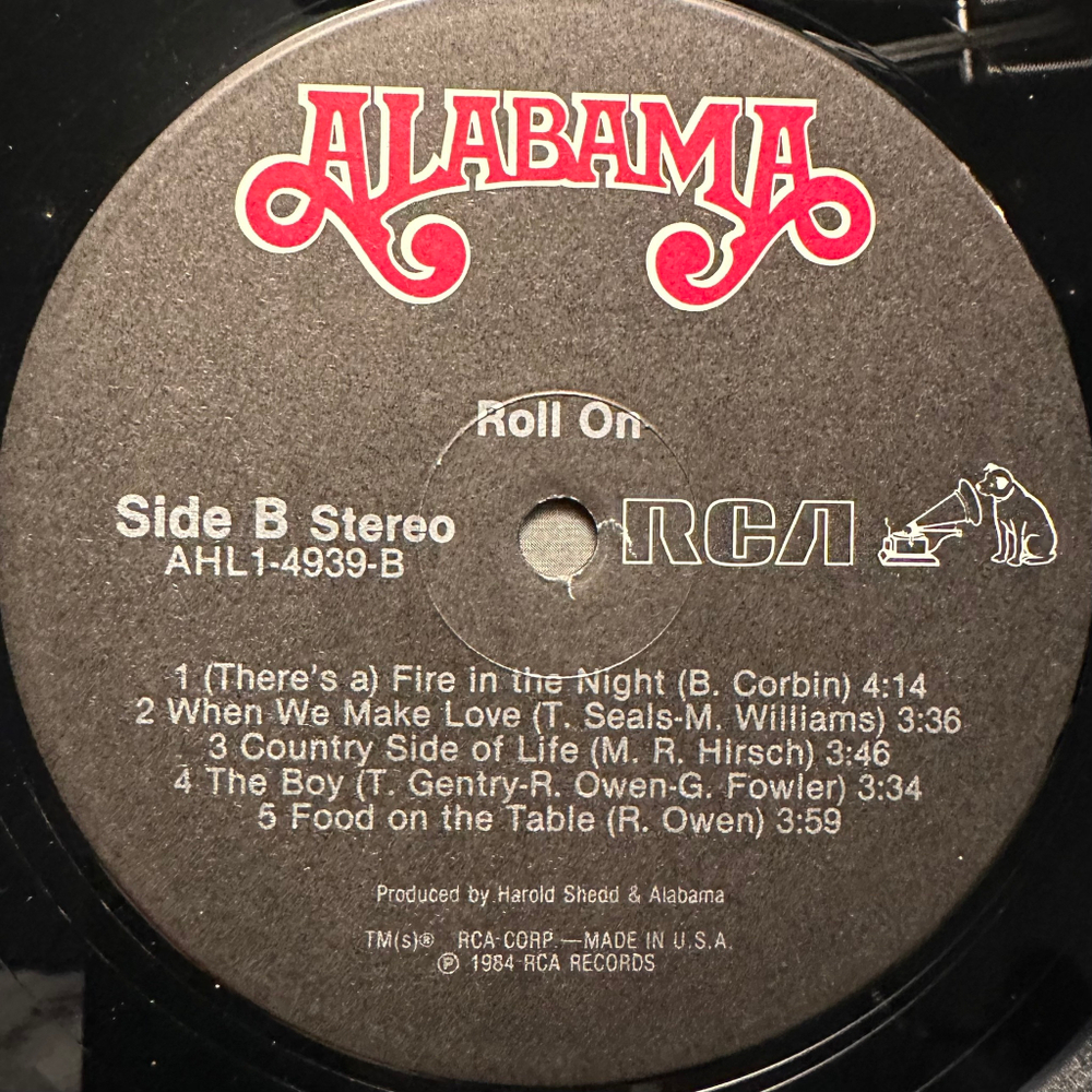 Alabama ‎– Roll On (США 1984г.)
