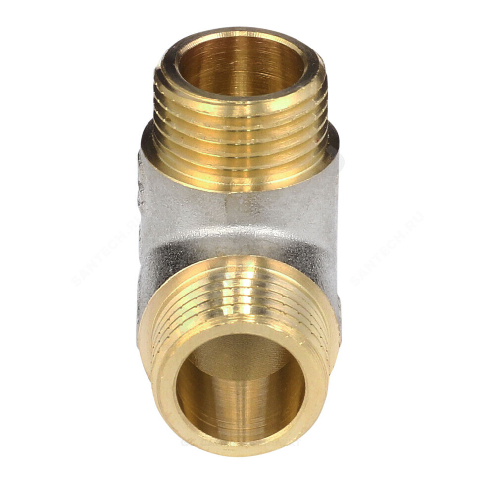 Тройник латунь никель Ду 15 (1/2") ВР/НР/НР Aquasfera 9035-01