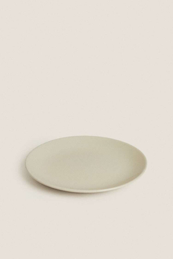ZARA HOME ДЕСЕРТНАЯ ТАРЕЛКА ИЗ КЕРАМОГРАНИТА, БЕЖЕВЫЙ
