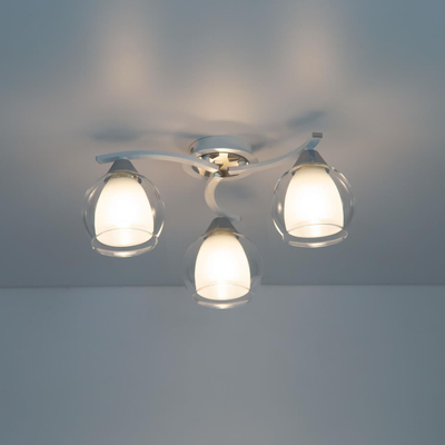 Citilux Кристи CL152130 Люстра потолочная Белая Хром