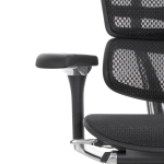 Кресло FALTO Ergohuman Luxury 2 с подножкой ( чёрный каркас /сетка чёрный T-168-B1 Black )