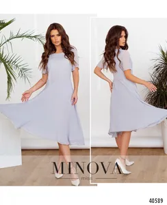 Платье 3148-серый Minova