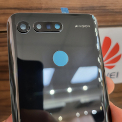 Крышка для Honor View 20 - задняя стеклянная панель "Хорошее качество" (чёрного цвета)
