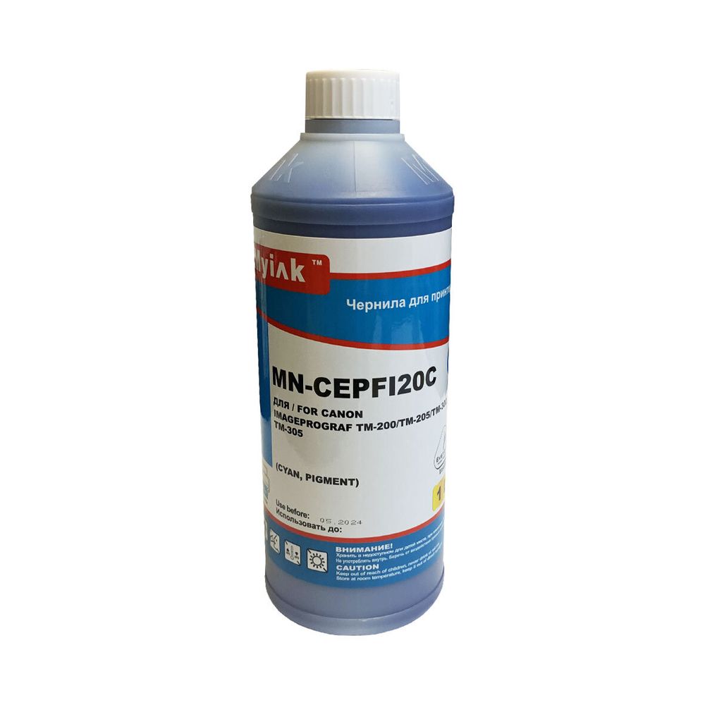 Чернила MyInk CEPFI20C для CANON (PFI-120C/PFI-706C) imagePROGRAF TM-300, iPF9400/8400 (1л, Pigment) cyan