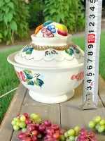 Сахарница с ложкой из фаянса Виноградный сад