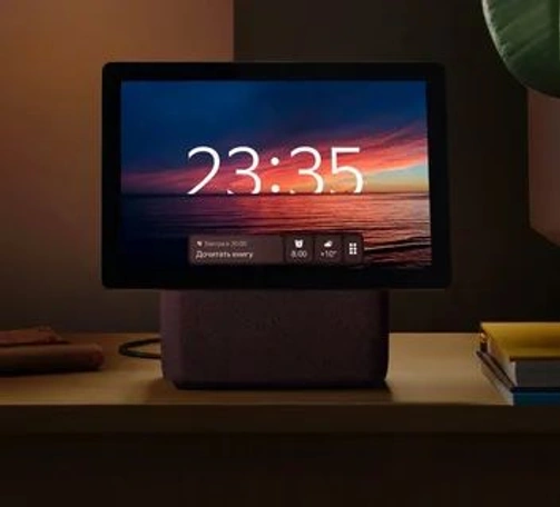 Умная колонка Яндекс Станция Дуо Макс с Алисой на YandexGPT, бежевый, с Zigbee