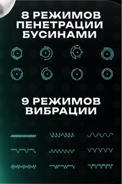 Мастурбатор Amovibe Warrior с пенетрацией и массажем бусинами