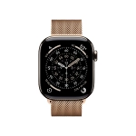 Умные часы Apple Watch Series 11 GPS + Cellular, 42mm, Natural Titanium Case with Gold Milanese Loop