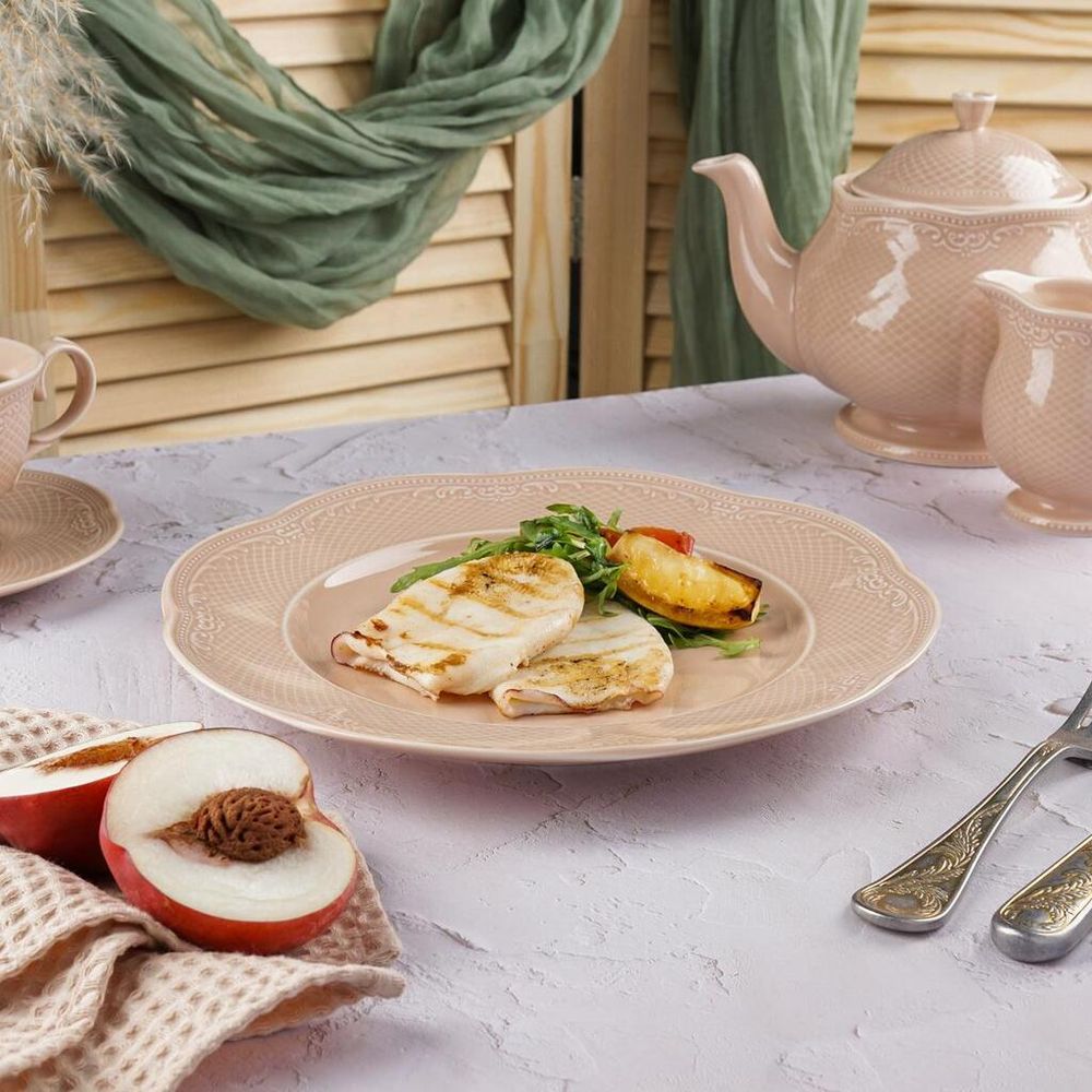 Тарелка d 27 см h3,2 см Aristocrat Peach Tea Noble [6]