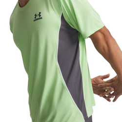 Мужская теннисная футболка Under Armour Tech Sport — lumos lime/castlerock