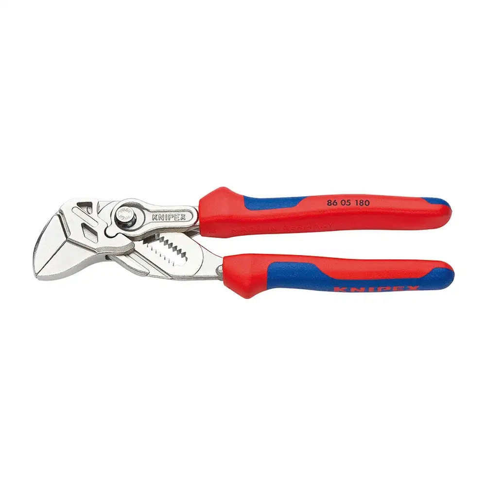 Клещи переставные-гаечный ключ хромированные 180 мм Knipex 86 05 180 SB