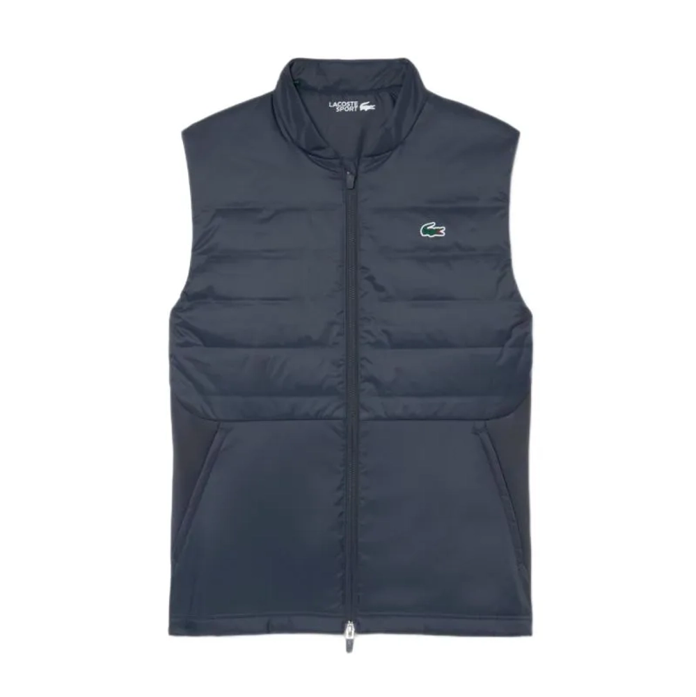 Мужская теннисная жилетка Lacoste Sport Quilted - dark grey