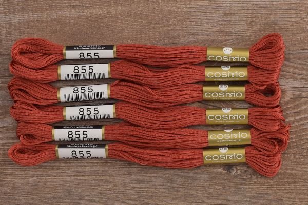Мулине Lecien Cosmo, цв. 0855 / 6 мот. по 8 метров, в 6 сложений