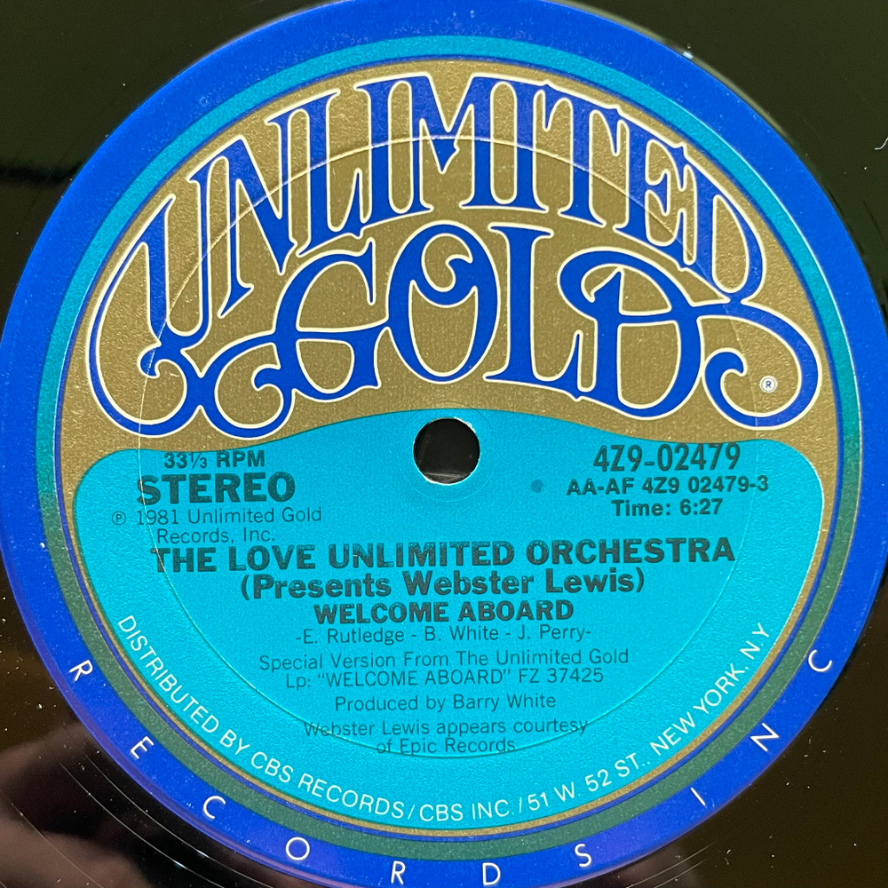 The Love Unlimited Orchestra Presents Webster Lewis ‎– Welcome Aboard / Strange (США 1981г.)
