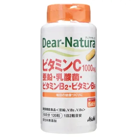 Asahi Dear-Natura Vitamin C | 1000 мг + B2 + B6 | 120 капс.