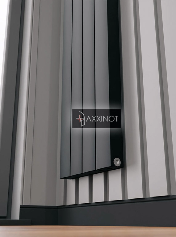 Axxinot Barkas V 1500 - вертикальный алюминиевый радиатор высотой 1530 мм