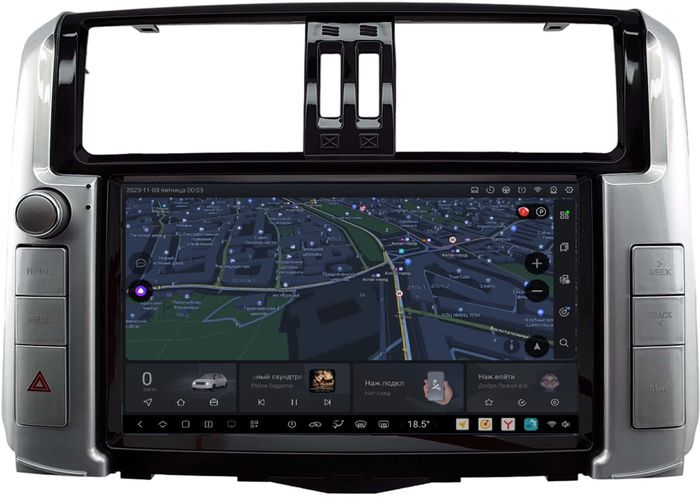 Магнитола для Toyota Land Cruiser Prado 150 2009-2013 (взамен 7" навигации) - Kuberg DUDU7 SF-9613-3 QLed+2K, UIS7870 (DUDU7), Android 13, Быстрейшая, CarPlay, SIM-слот