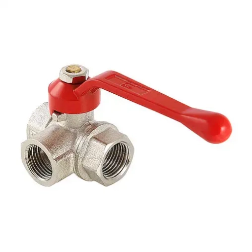 Кран шаровый трехходовой/T ½"в x ½"в x ½"в Valtec VT.361.N.04