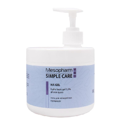 Mesopharm Simple Care - Гель для аппаратных процедур HA GEL с гиалуроновой кислотой 1,5%, 500 мл
