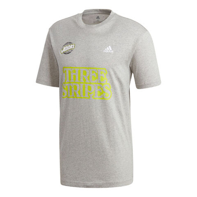 Мужское теннисное поло adidas Lucky 8 Graphic T-Shirt Men - Lightgrey, Lime