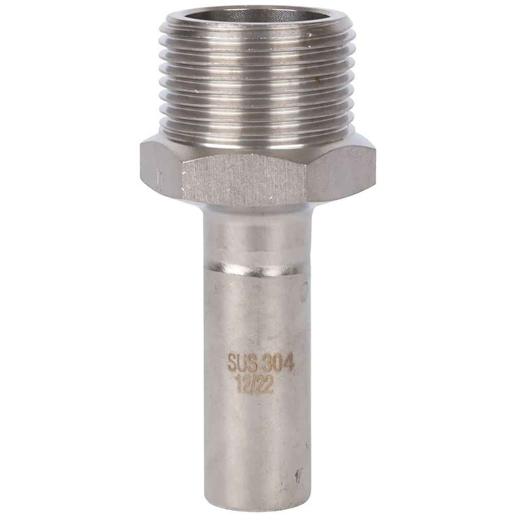 ROMMER Вставка с НР 15x3/4" из нержавеющей стали прессовой