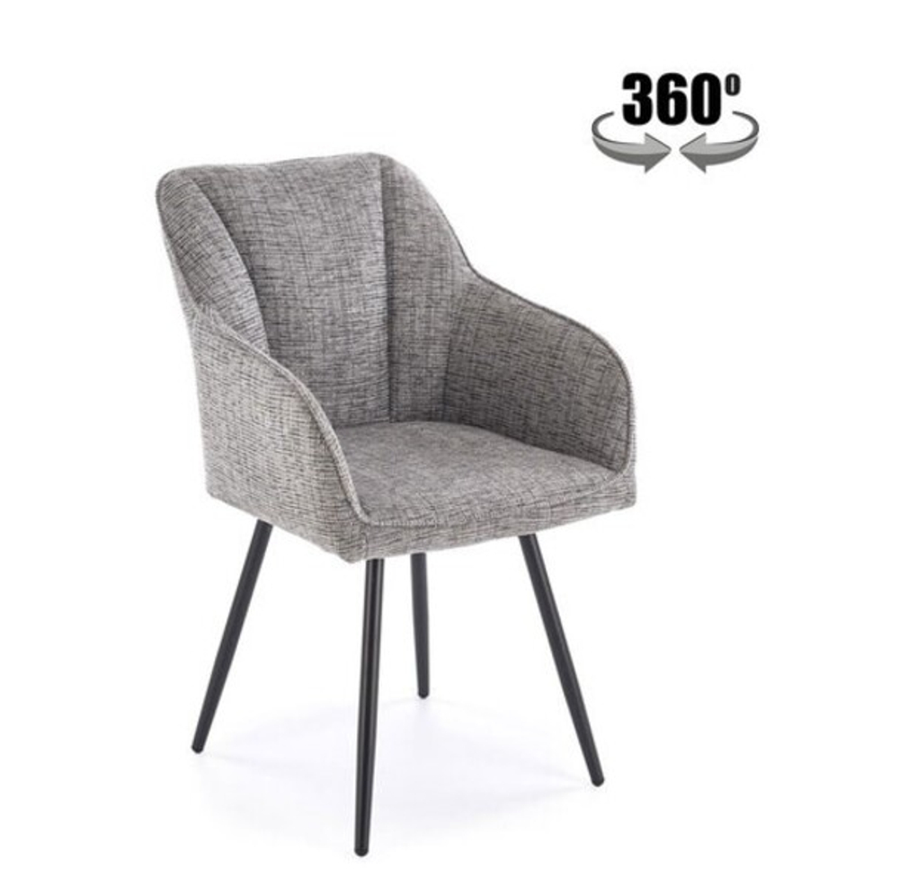 Стул HALMAR K576 серый/черный