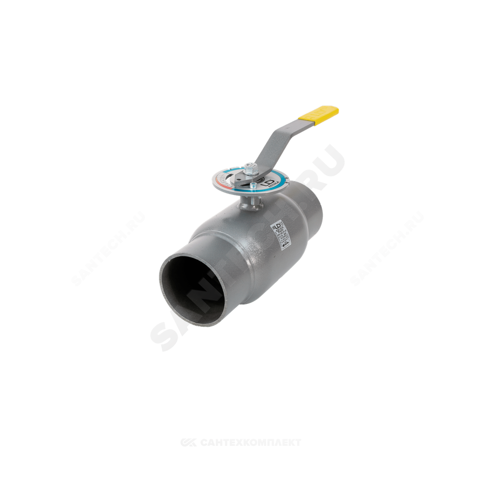 Кран шаровой балансировочный ручной сталь Regula Ду 40 Ру40 п/привар Kvs=26.18м3/ч без ниппелей LD КШ.Ц.П.Regula 040.040.Н/П.02
