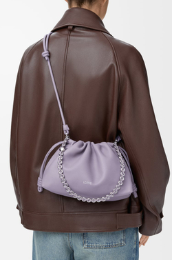 Loewe Сумка Flamenco среднего размера из мягкой кожи ягненка наппа, сиреневый
