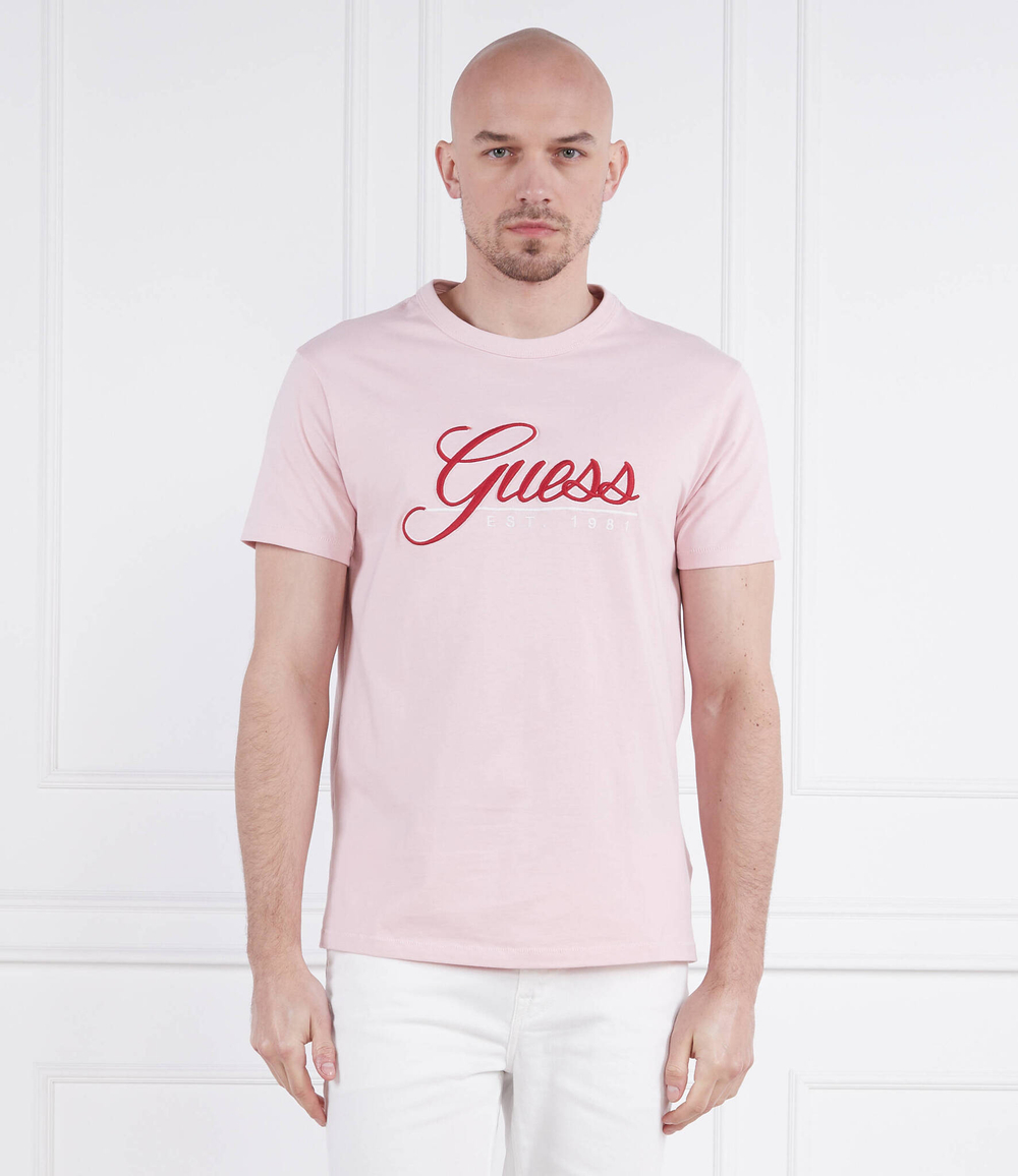 Футболка SS CN GUESS 3D EMBRO GUESS - розовый(M3GI25 K8FQ4)