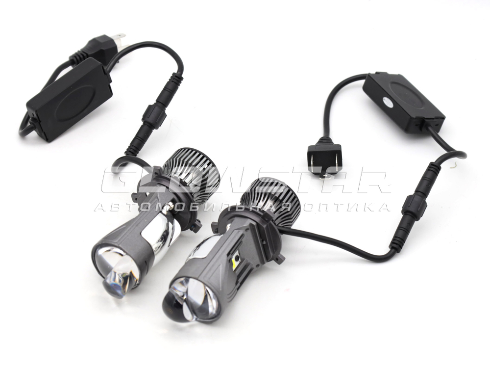 Мини-линзы H4 MINI M01K, 55W, 12V (комплект, 2шт)