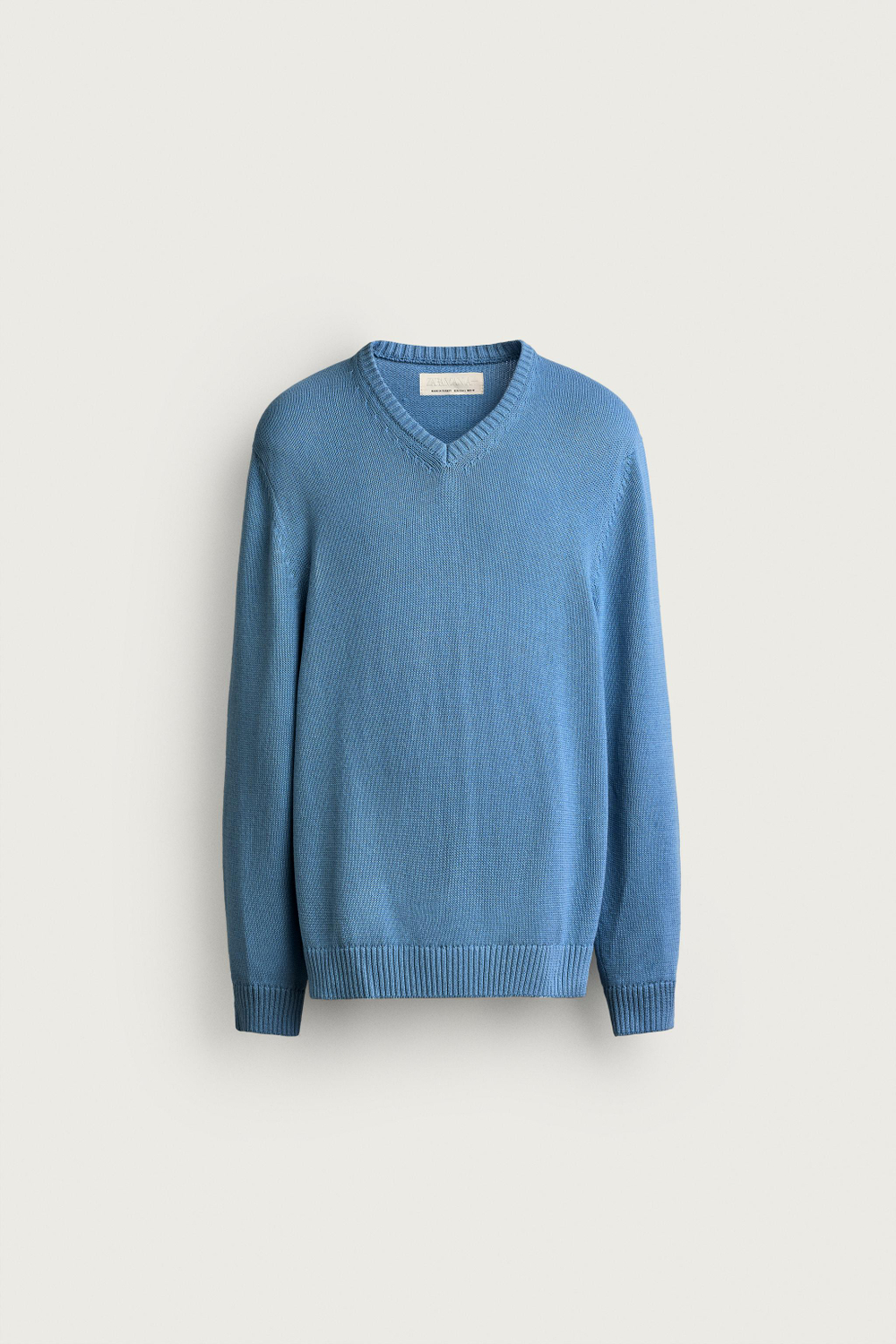 СВИТЕР КЛАССИЧЕСКОГО КРОЯ ИЗ ХЛОПКА И ЛЬНА — ZARA · 2632/309