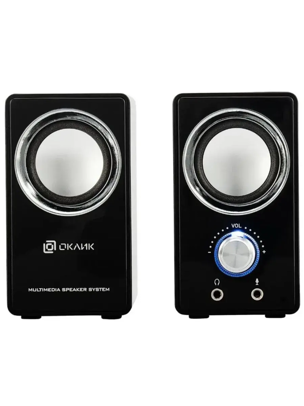 Колонки 2.0 OK-116 315691 BLACK 6 Вт, питание от порта USB