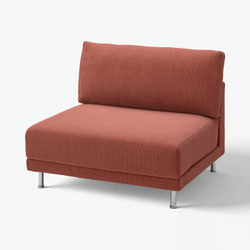 IKEA UPPÅKRA  (ИКЕА УППОКРА)  -  Чехол на 1,5-местную секцию - Самсала коричнево-красный