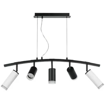 Подвесной светильник 5*GU10 LR7358623730 чёрный/белый Rullo Lightstar