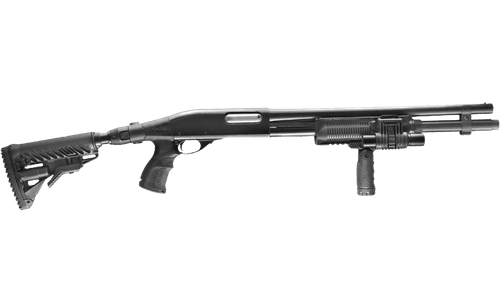 Телескопический складной приклад с амортизатором AGRF 870 FK SB, чёрный, FAB Defense