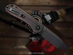 Складной нож Civivi Elementum C907T-B сталь D2, рукоять Медь
