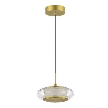Подвесной светильник LED 7W 3000K SL6239.203.01 золотистый/прозрачный Frittela ST-Luce