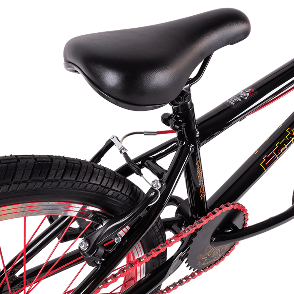 Велосипед BMX 20" Tech Team FOX  черный с красным 2023