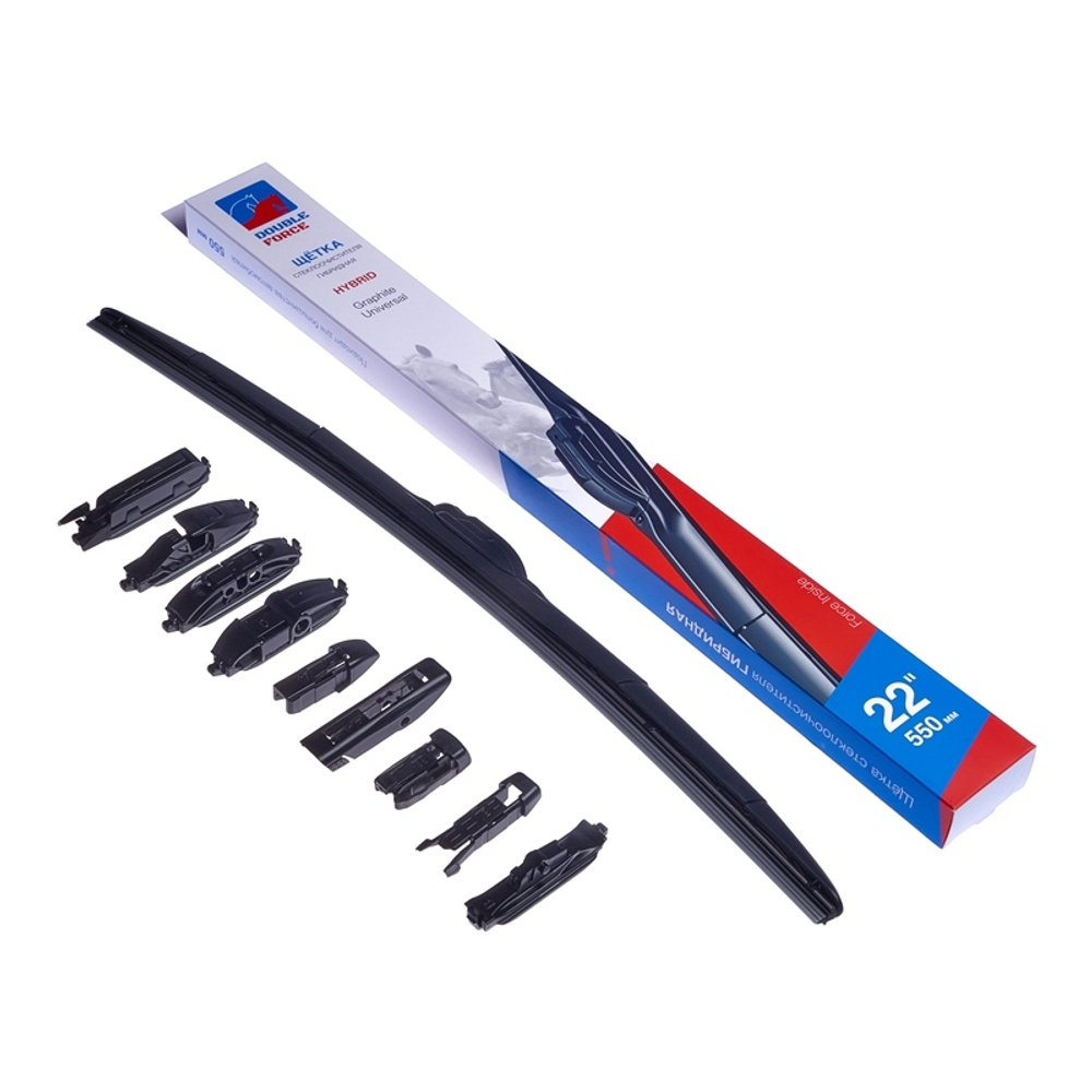 Щетка стеклоочистителя гибридная Double Force 550 мм (22") DFHY22