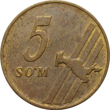 5 сум 2001 Узбекистан