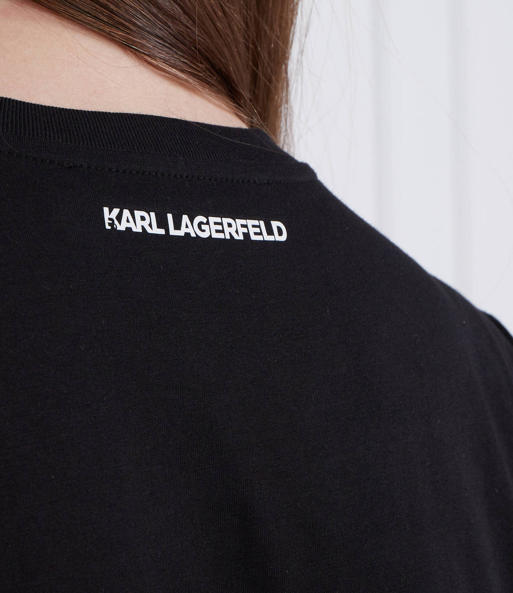 Футболка ikonik 2.0 Karl Lagerfeld - черный(230W1770)