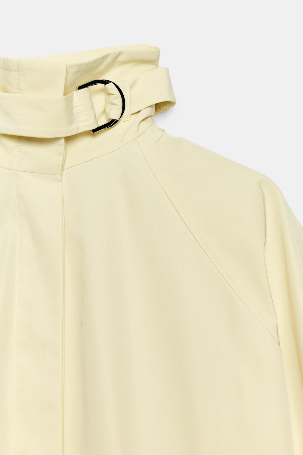 РУБАШКА ИЗ ПОПЛИНА С ПРЯЖКАМИ — ZARA