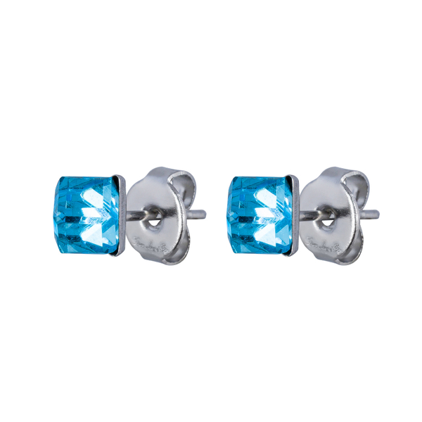 Серьги пусеты Fiore Luna  Aquamarine SWE2127/1 A S