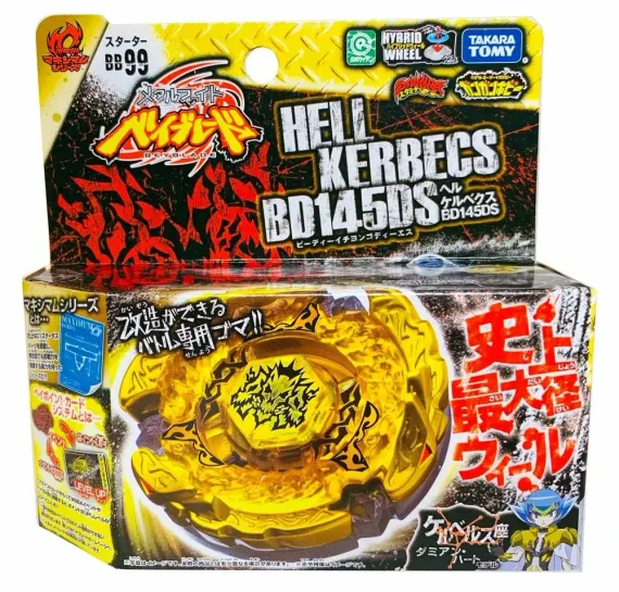 Волчок и запускатель Hell Kerbecs BD145DS BB99 от Takara Tomy
