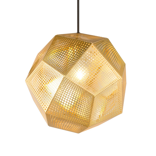 Подвесной дизайнерский светильник  Etch от Tom Dixon (золотой)